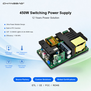 450W Power Module PCB Board PFC 12V 15V 24V 27V 36V 48V 54V 450W AC DC Open Frame Power Supply
