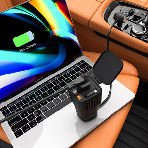 Factory Universal Multifunction 12V to 220V AC Outlet Modified Sine Wave Car Converter Inverter with USB-C PD Cable and USB-A