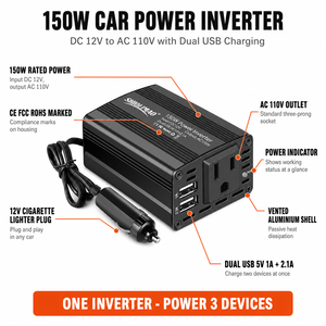 Portable 150W Modified Sine Wave Inverter