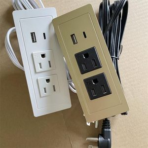 Embedded 2 USA Power 2 USB Charging Ports Desktop Power Strip